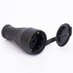 Розетка каучукова з захисною кришкою переносна 406 2Р+РЕ IP44, TAKEL [503357]