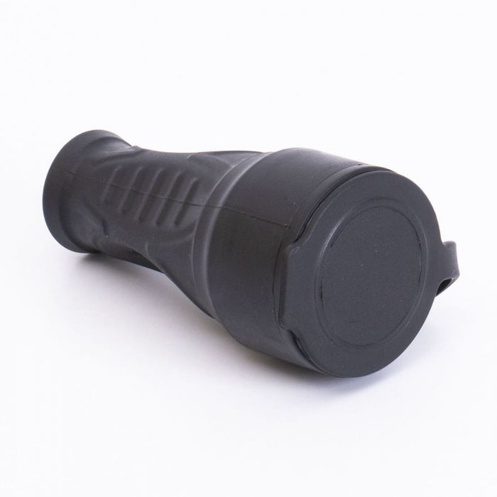 Розетка каучукова з захисною кришкою переносна 406 2Р+РЕ IP44, TAKEL [503357]