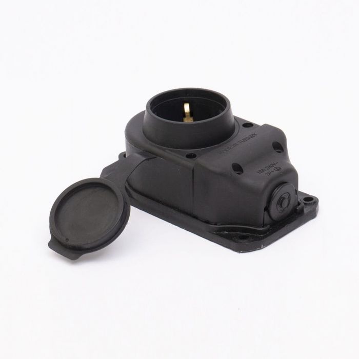 Розетка каучукова з захисною кришкою 401 2Р+РЕ IP44, TAKEL [503360]