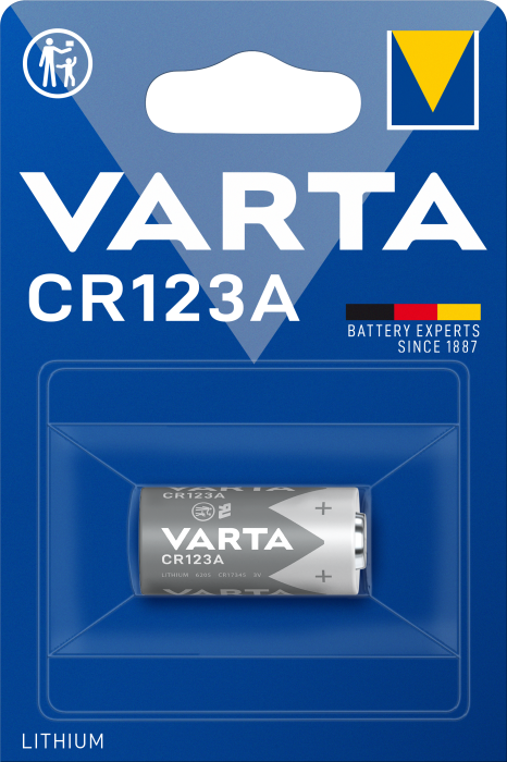 Батарейка CR 123A, BLI 1 шт, Varta [6205301401]