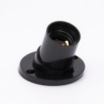 Патрон карболітовий Е27 кутовий, чорний, TAKEL [503703]