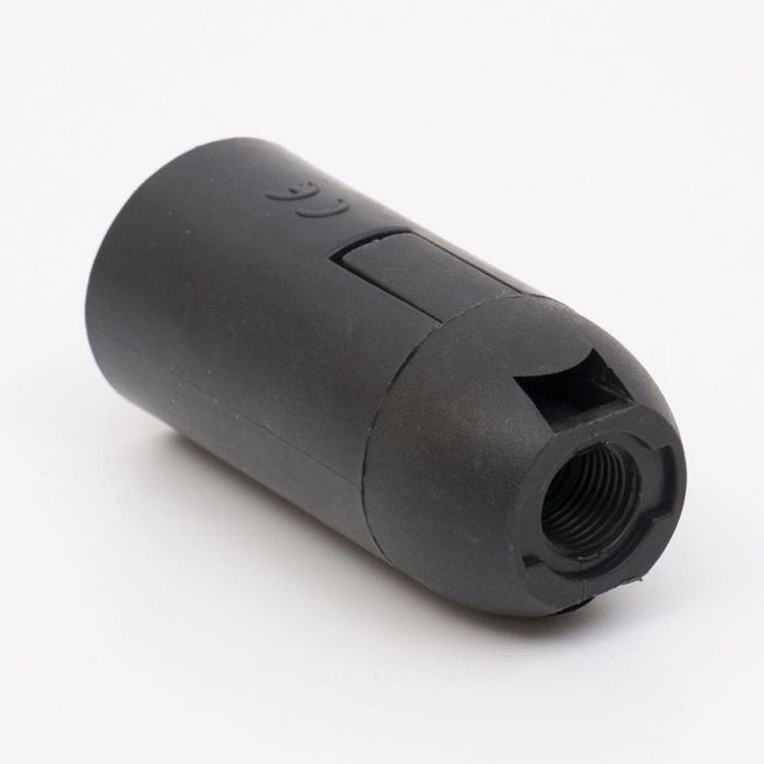 Патрон пластиковий Е14 підвісний, чорний, TAKEL [503713]