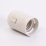 Патрон пластиковий Е27 підвісний, білий, TAKEL [503718]