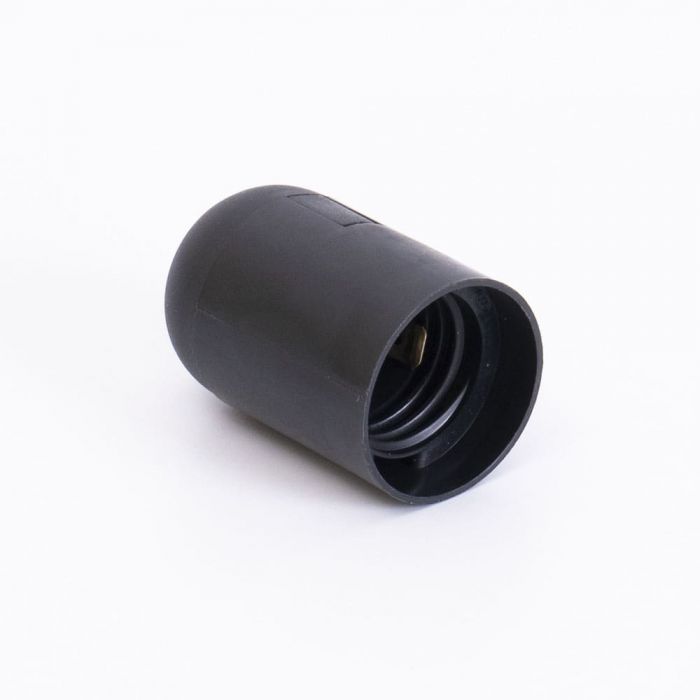 Патрон пластиковий Е27 підвісний, чорний, TAKEL [503719]