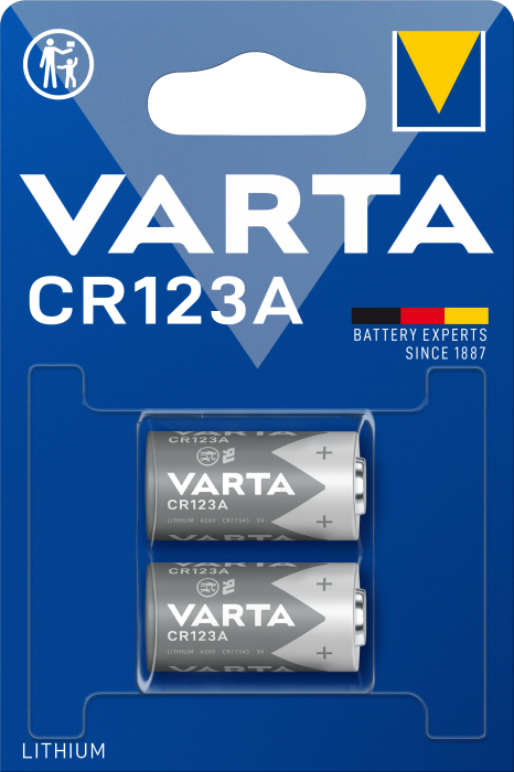 Батарейка CR 123A, BLI 2 шт, Varta [6205301402]