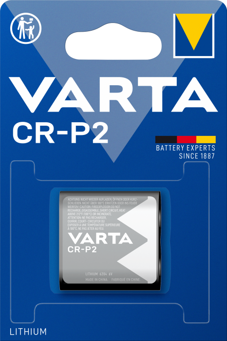 Батарейка CR P2, BLI 1 шт, Varta [6204301401]