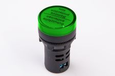 Світлодіодний індикатор AD22-22DS 230v АC/DC, зелений, TAKEL [505009з]