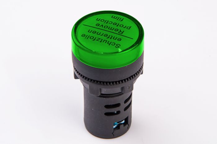 Світлодіодний індикатор AD22-22DS 230v АC/DC, зелений, TAKEL [505009з]