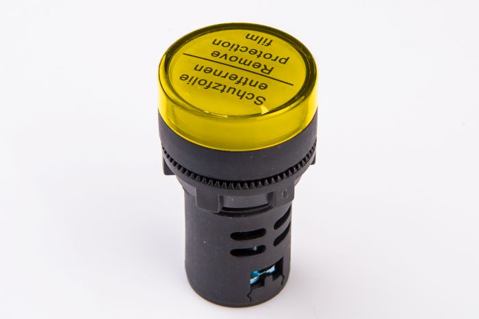 Світлодіодний індикатор AD22-22DS 230v АC/DC, жовтий, TAKEL [505009ж]