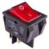 Перемикач клавішний КП-2и 220В 30А, червоний, TAKEL [505393к]