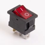 Перемикач клавішний КП-8и 220В, червоний, TAKEL [505412к]