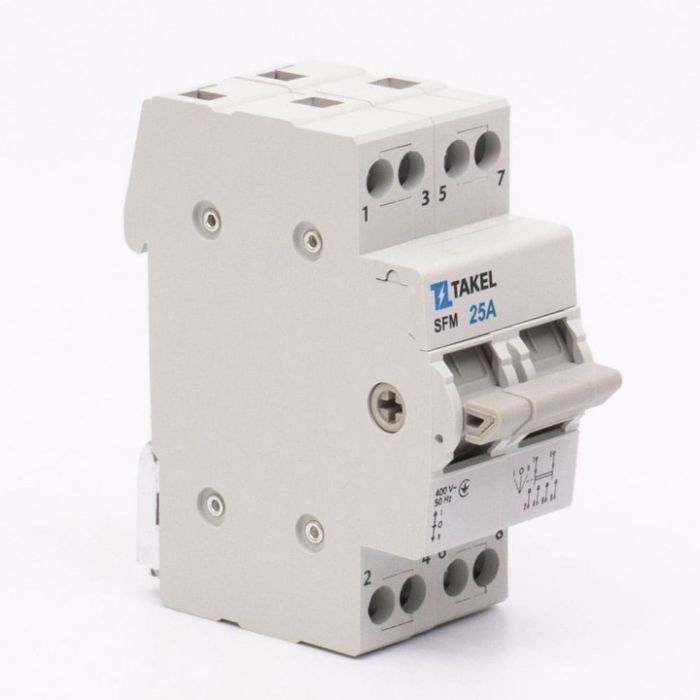 Перемикач навантаження трипозиційний SFM 2P 25A, TAKEL [507811]