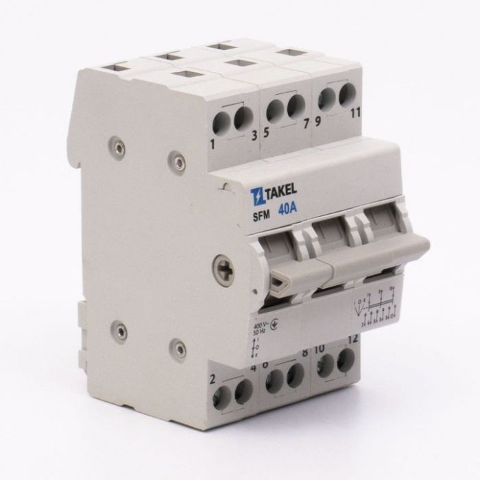 Перемикач навантаження трипозиційний SFM 3P 40A, TAKEL [507823]