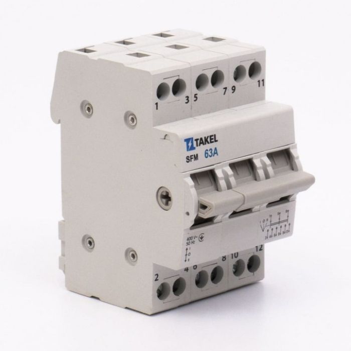 Перемикач навантаження трипозиційний SFM 3P 63A, TAKEL [507825]