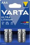 Батарейка AAA Lithiuim, BLI 4 шт, Varta [6103301404]