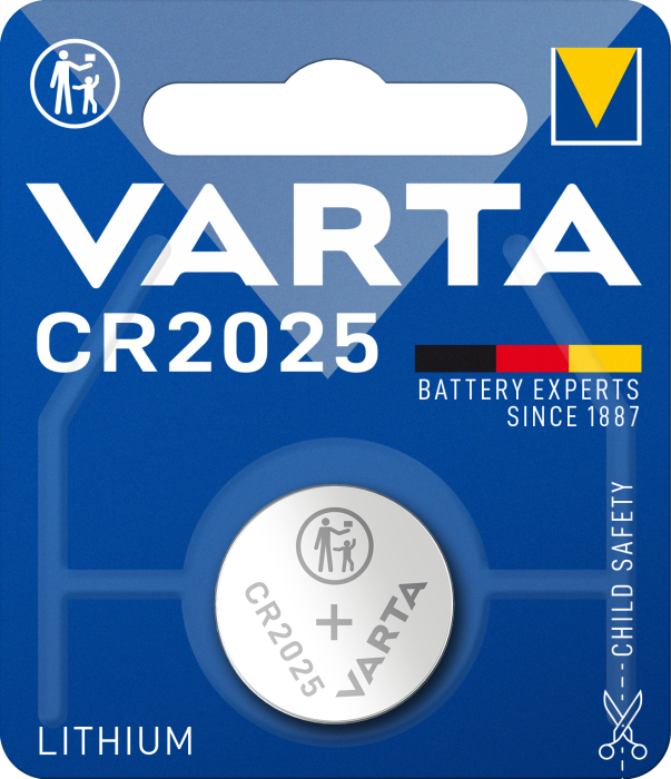 Батарейка CR 2025, BLI 1 шт, Varta [6025101401]