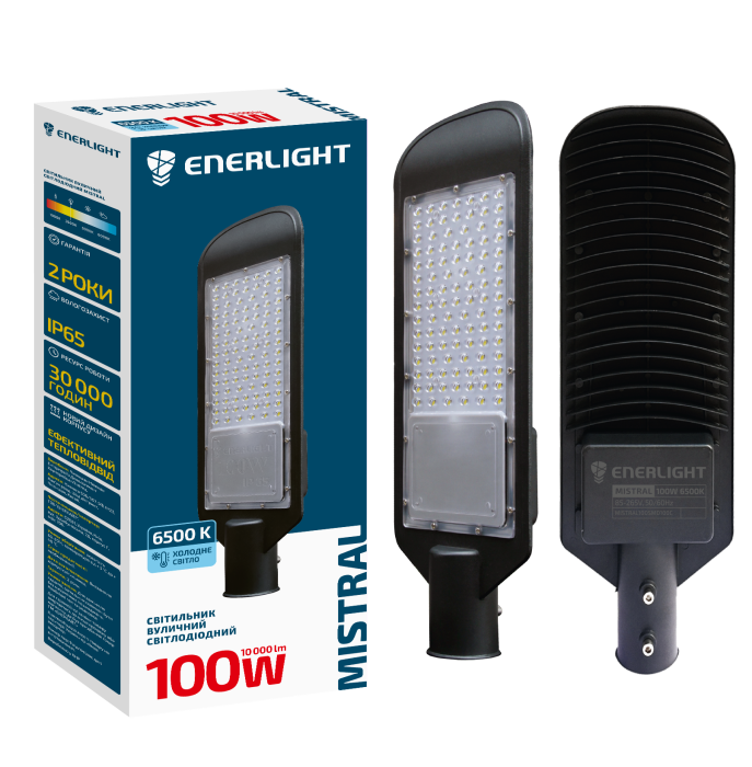 Світильник вуличний Mistral 100Вт 6500K, Enerlight [MISTRAL100SMD100C]