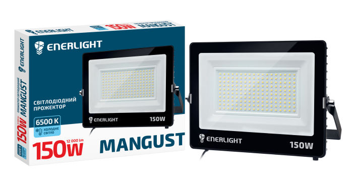 Прожектор Mangust 150Вт 6500K, Enerlight [MANGUST150SMD80С]