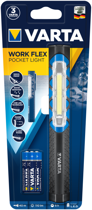Ліхтар Work Flex Pocket Light, Varta [17647101421]