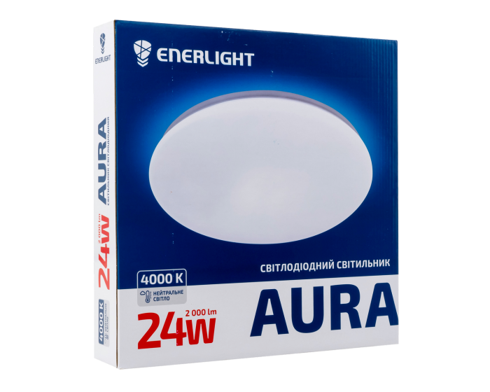 Cвітильник стельовий Aura 24Вт 4000К, Enerlight [AURA24SMD80N]