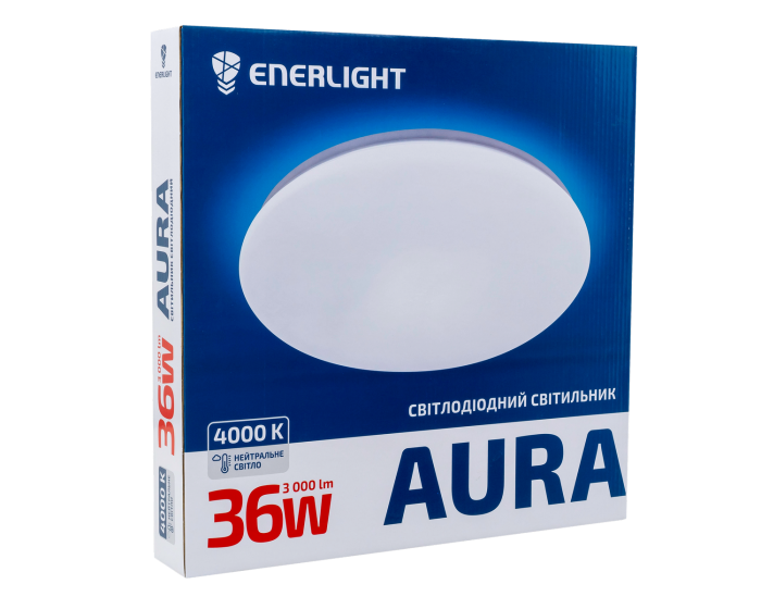 Cвітильник стельовий Aura 36Вт 4000К, Enerlight [AURA36SMD80N]
