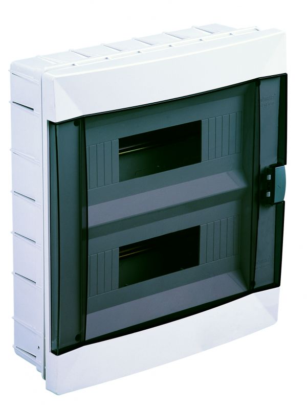 Щит 24-модульний для прихованого монтажу, з прозорими дверцятами, Makel [63024]