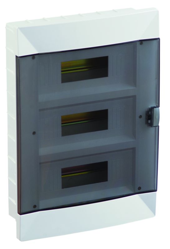 Щит 36-модульний для прихованого монтажу, з прозорими дверцятами, Makel [63036]