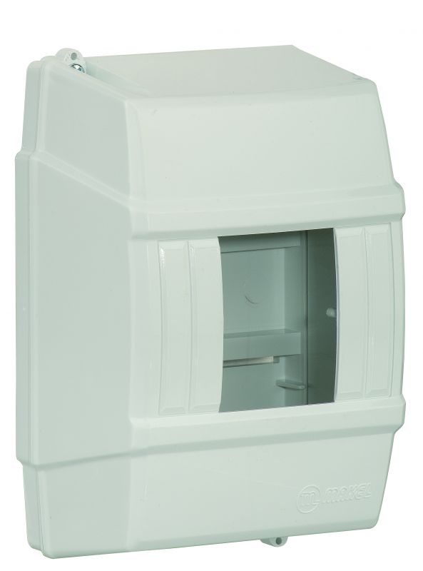 Щит 4-модульний пломбований для відкритого монтажу , з прозорими дверцятами, Makel [63141]