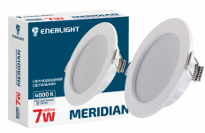 Cвітильник стельовий Meridian 7Вт 4000К, Enerlight [MERIDIAN7SMD80N]