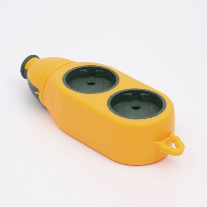 Колодка подовжувача 2 сторони 2+2 гнізда, без з/к, LEE [703940]