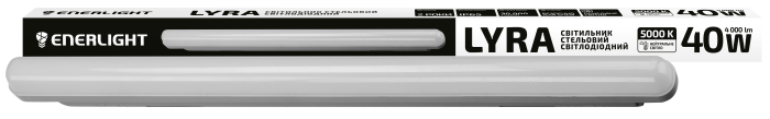 Світильник стельовий Lyra 40Вт 5000К, IP65, Enerlight [LYRA40SMD100C]