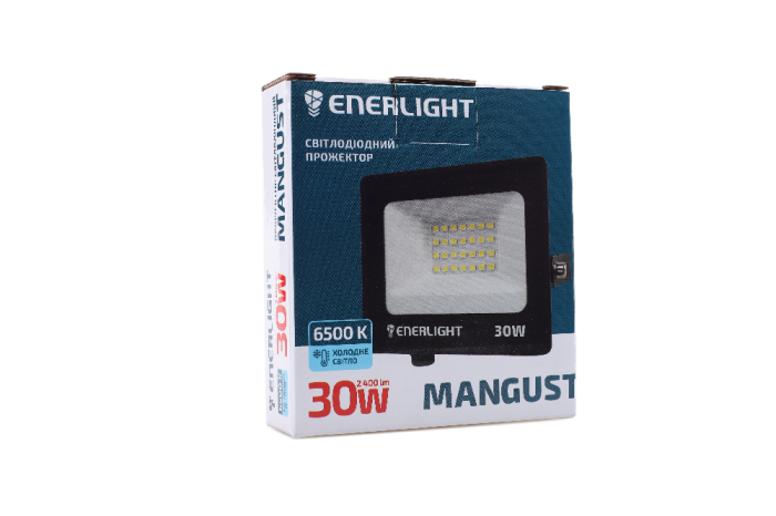 Прожектор Mangust 30Вт 6500K, Enerlight [MANGUST30SMD80С]