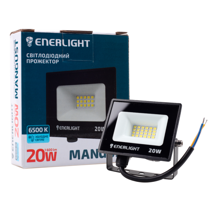 Прожектор Mangust 20Вт 6500K, Enerlight [MANGUST20SMD80С]