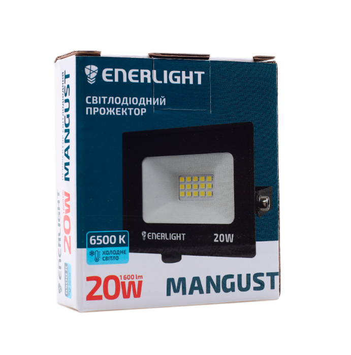 Прожектор Mangust 20Вт 6500K, Enerlight [MANGUST20SMD80С]
