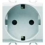 Розетка Chorusmart 2M 2P+E 16A глянцевий білий GEWISS [GW10241]