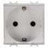 Розетка з кришкою Chorusmart 2M 2P+E 16A бежевий GEWISS [GW13242]