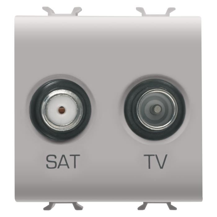 Розетка TV+SAT Chorusmart 2M бежевий GEWISS [GW13383]