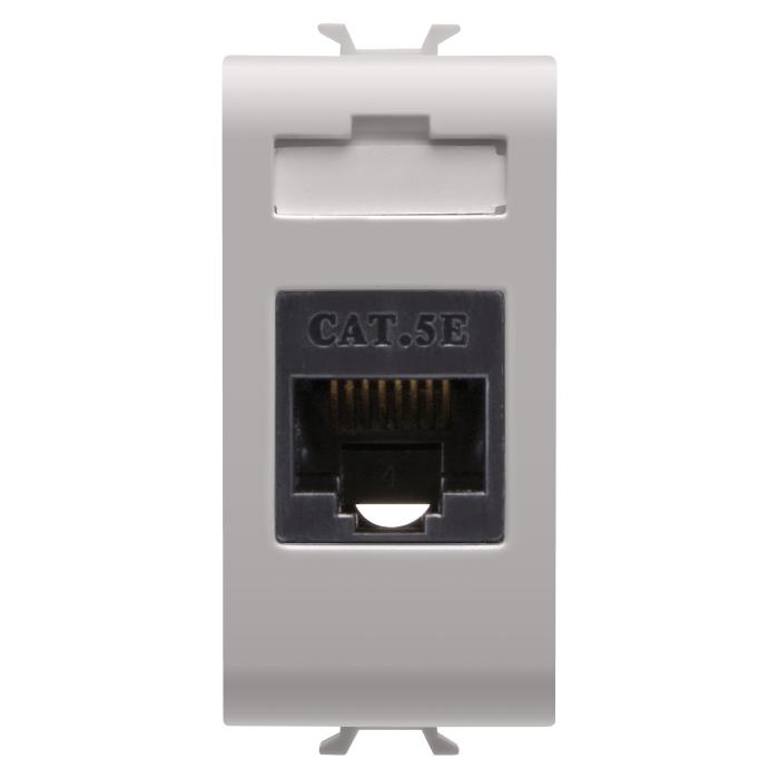 Розетка інтернет Chorusmart RJ45 1M CAT.5E UTP бежевий GEWISS [GW13421]