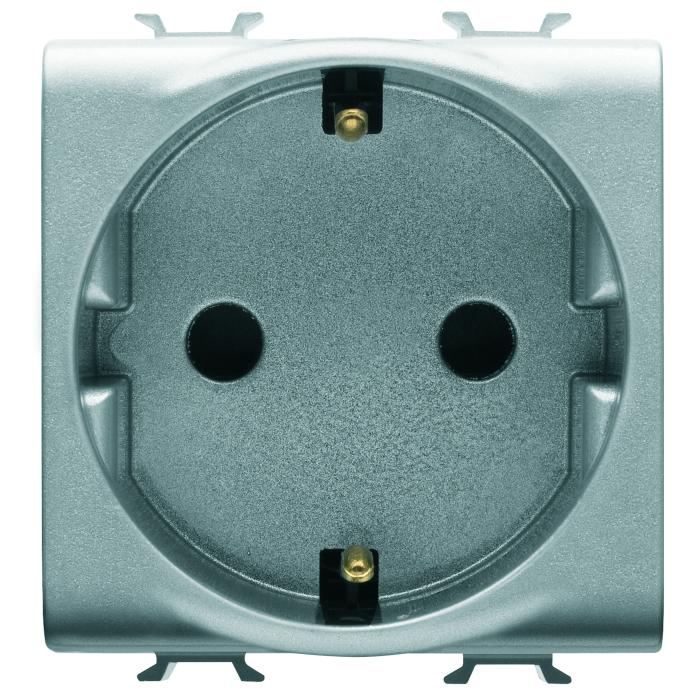 Розетка Chorusmart 2M 2P+E 16A титан GEWISS [GW14241]