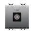 Розетка TV/SAT Chorusmart FEMALE CONN 2M титан GEWISS [GW14377]