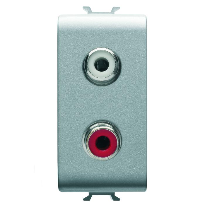 Розетка аудіо Chorusmart RCA 1M титан GEWISS [GW14453]
