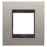 Рамка Chorusmart LUX 2M металева матовий алюміній/лава GEWISS [GW16222WS]