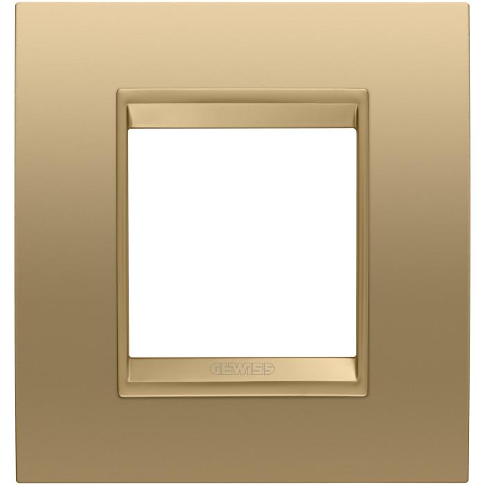 Рамка Chorusmart LUX 2M металева золото GEWISS [GW16222XG]