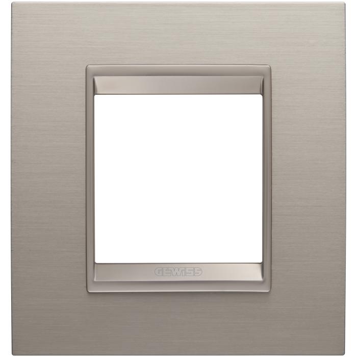 Рамка Chorusmart LUX 2M матовий алюміній GEWISS [GW16222XS]