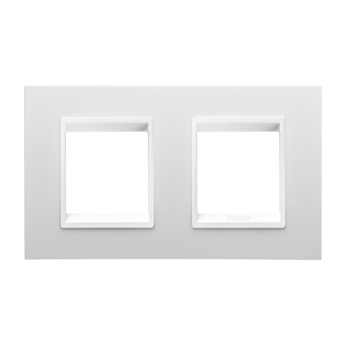 Рамка Chorusmart LUX 2+2M горизонтальна монохром білий GEWISS [GW16223YB]