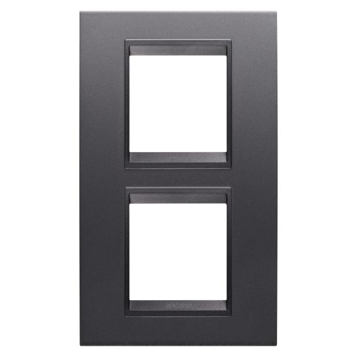 Рамка Chorusmart LUX 2+2M вертикальна сланець абсолют GEWISS [GW16224YA]