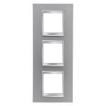 Рамка Chorusmart LUX 2+2+2M вертикальна титан GEWISS [GW16227VT]