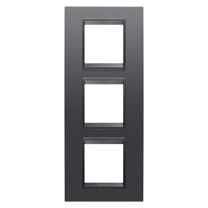 Рамка Chorusmart LUX 2+2+2M вертикальна сланець абсолют GEWISS [GW16227YA]