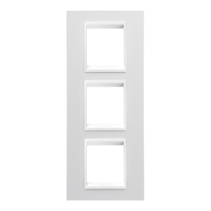 Рамка Chorusmart LUX 2+2+2M вертикальна монохром білий GEWISS [GW16227YB]