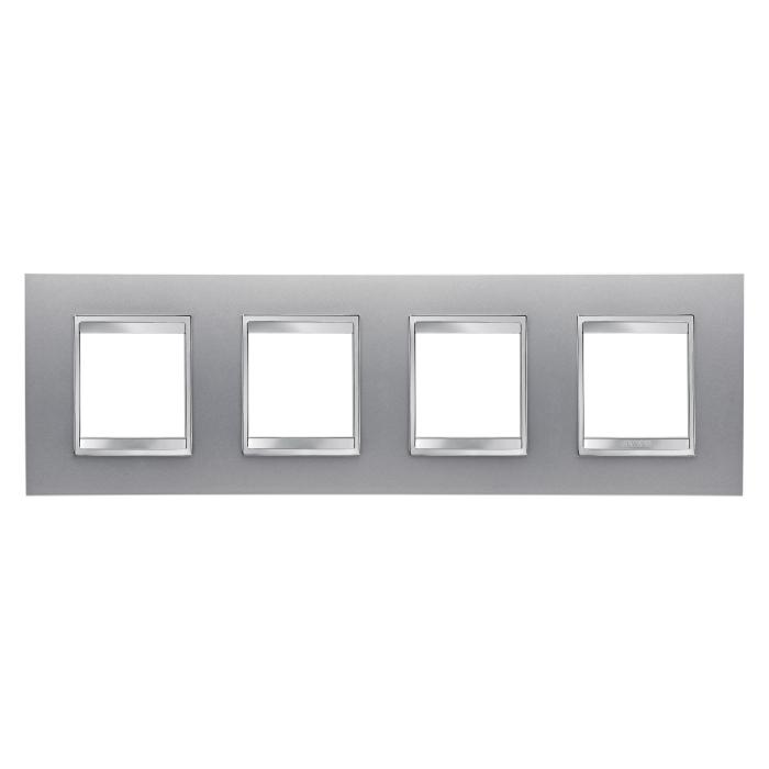 Рамка Chorusmart LUX 2+2+2+2M горизонтальна титан GEWISS [GW16228VT]
